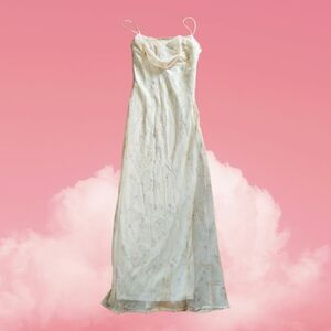 Y2k My Michelle Yellow Floral Maxi Dress